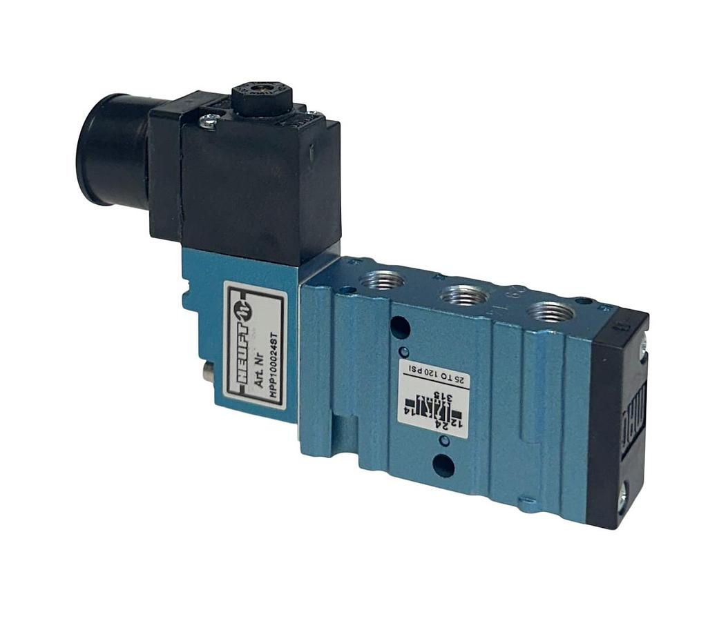 HEUFT MAC HPP100024ST SOLENOID VALVE 24VDC COIL DEDJFJ 25-120PSI NSNP