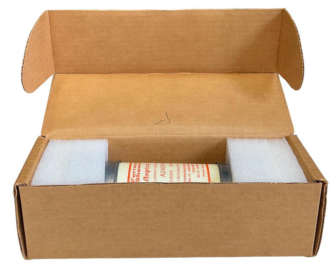 Used FERRAZ SHAWMUT A240R4R Amp-trap FUSE 2.4kV 2400VAC 130A CURRENT LIMITING NSMP