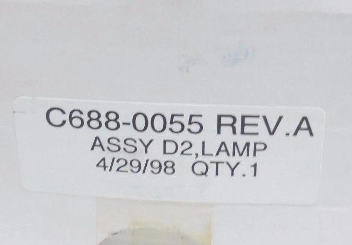 Used NIB PERKIN-ELMER C 55-0505 DEUTERIUM LAMP PART NO. C688-0055 , 550505, C6880055