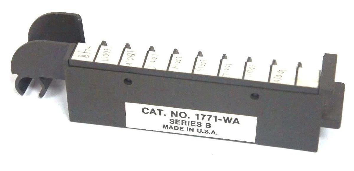 Used LOT OF 27 ALLEN BRADLEY 1771-WA FIELD WIRING ARMS, 1771WA SER. B