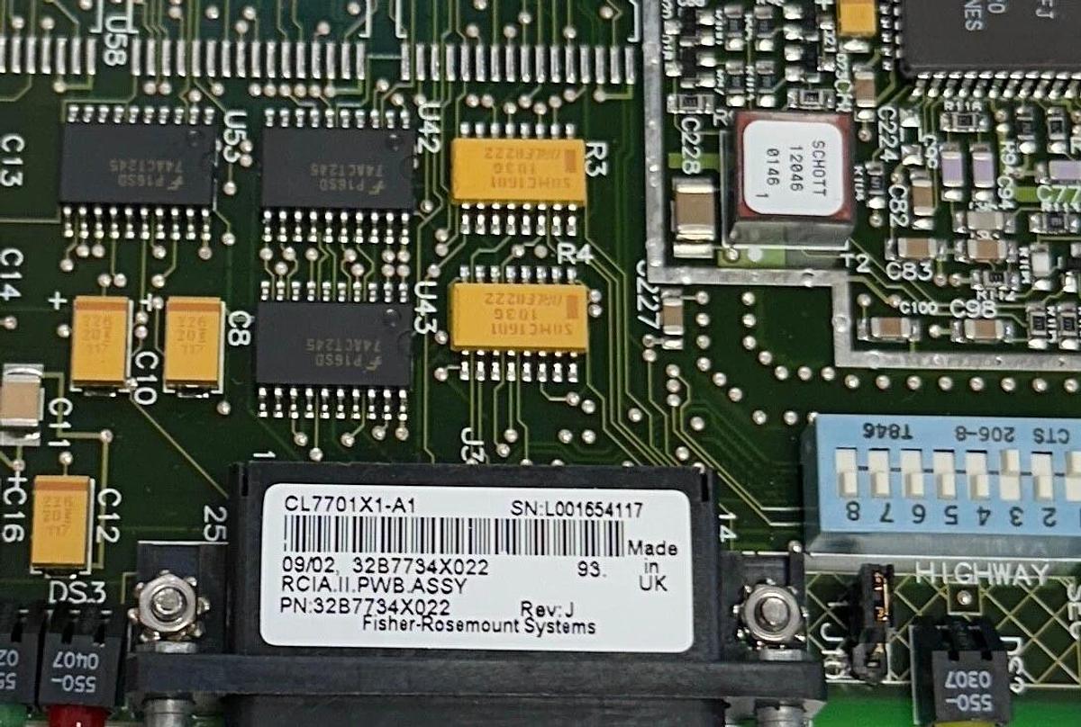 Used FISHER ROSEMOUNT CL7701X1-A1 / CL7701X1A1 RCIA-II COMMUNICATIONS INTERFACE USNP