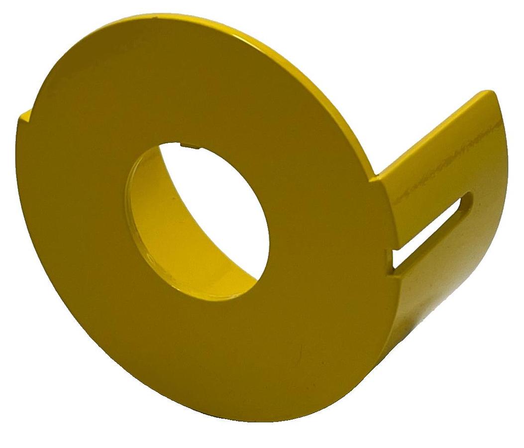 Used Eaton 10250ED1241 Half Shroud 30.5mm Yellow for Mushroom Pushbutton, NSMP
