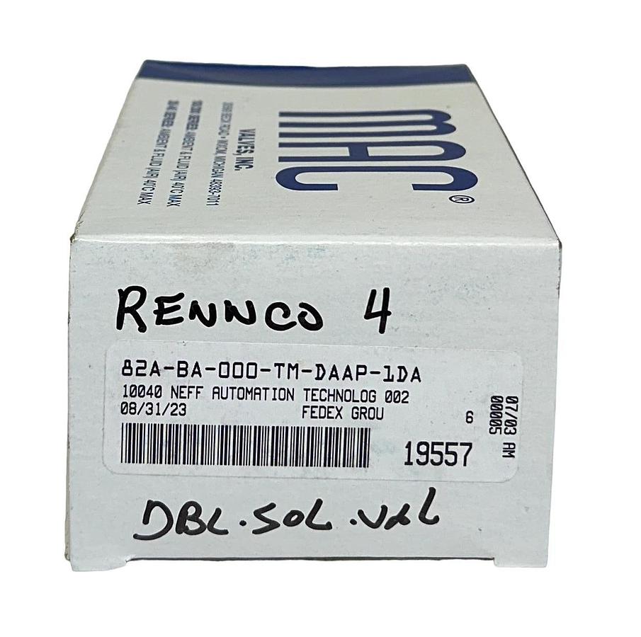 MAC 82A-BA-000-TM-DAAP-1DA / 82ABA000TMDAAP1DA SOLENOID VALVE 82 SERIES NSMP