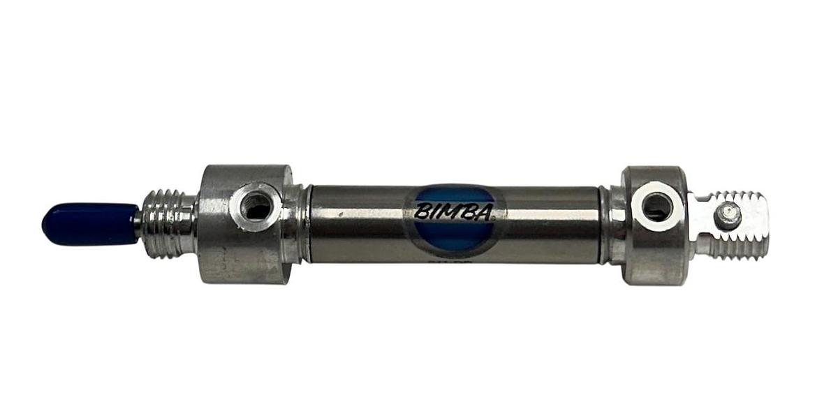 Used BIMBA 011-DP / 011DP PNEUMATIC AIR CYLINDER DOUBLE-ACTING 7/16'' BORE NSNP
