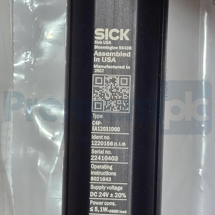 SICK C4P-EA12031D00 deTec4 Prime Safety Light Curtain Receiver Unit 1220156 NSMP