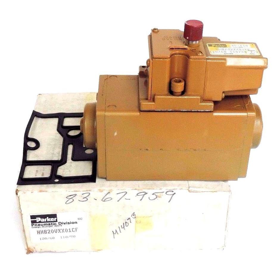 Used PARKER HHB20VXX01CF SOLENOID VALVE 110/120V, 50/60HZ, 7.2W, HHB20VXX01CE