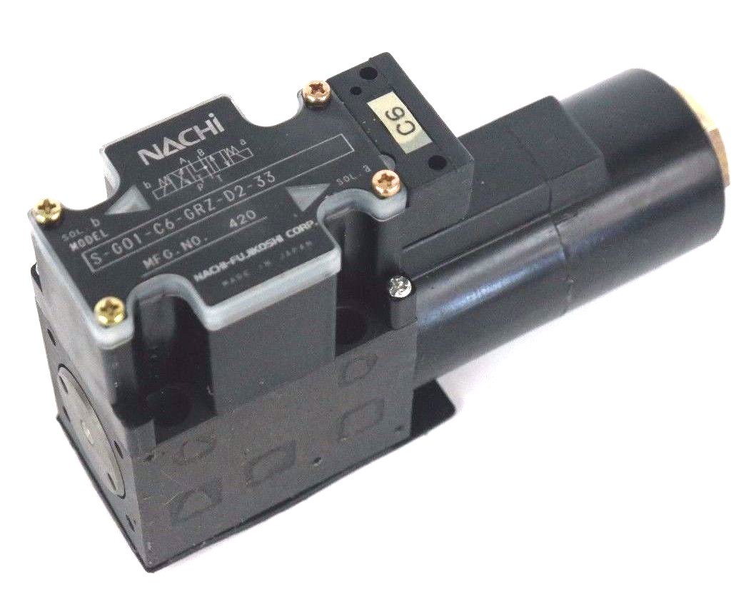 Used NEW NACHI S-G01-C6-GRZ-D2-33 DIRECTIONAL CONTROL VALVE SG01C6GRZD233
