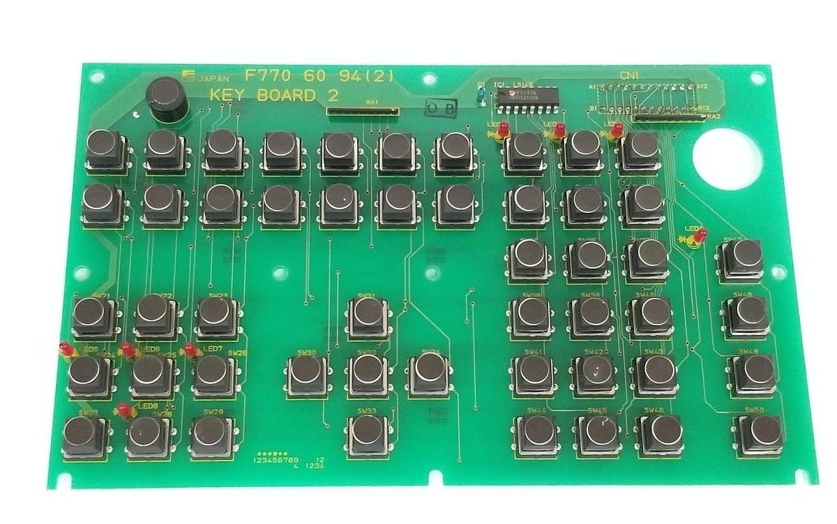 Used FUJI ELECTRIC F770-60-94 (2) KEY PC BOARD 2 F7706094