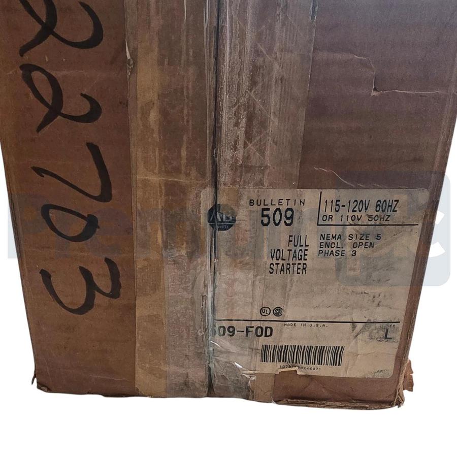 Allen Bradley 509-FOD /L | 509 Motor Starter NEMA Size 5 270A 110/115-120V Coil