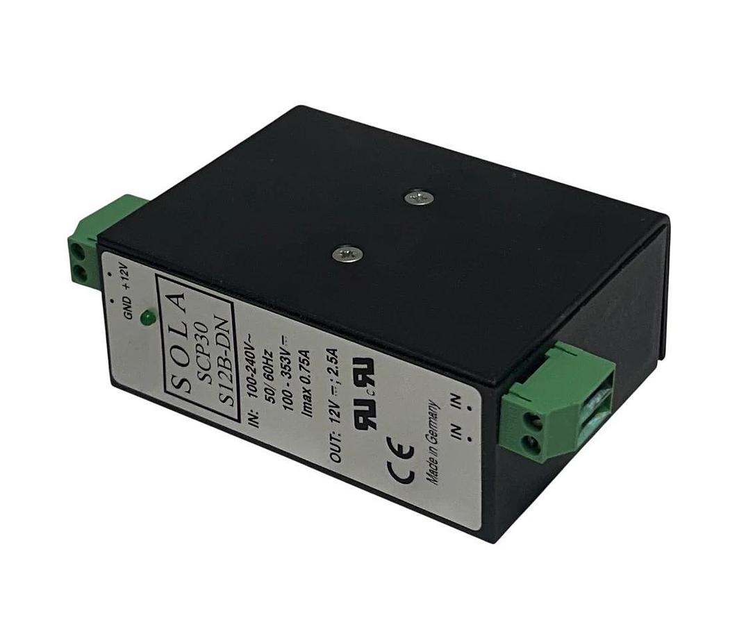 Used 4 EMERSON SOLA SCP30 S12B-DN / SCP30S12BDN SLIM POWER SUPPLIES 12V OUTPUT USNP