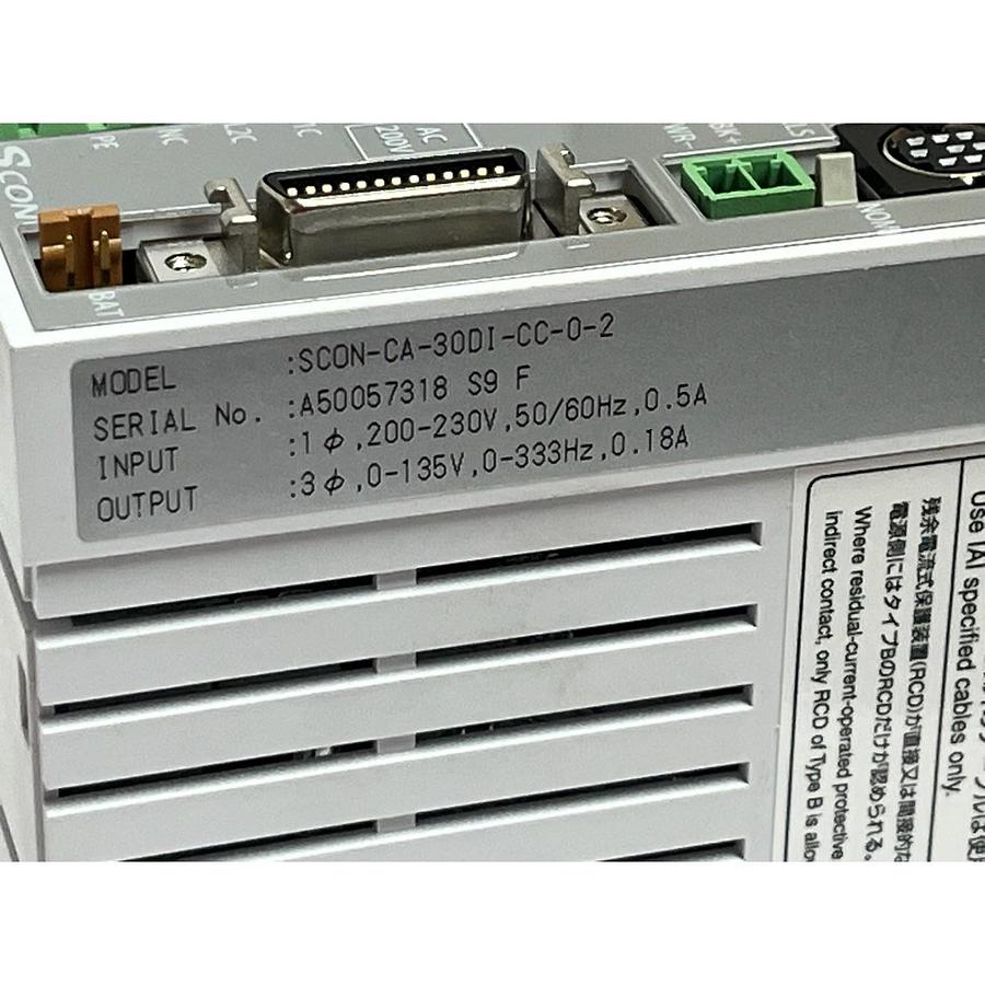 Used IAI RCS2-SA6D-I-30-6-300 Linear Actuator & SCON-CA-30DI-CC-0-2 Controller Kit