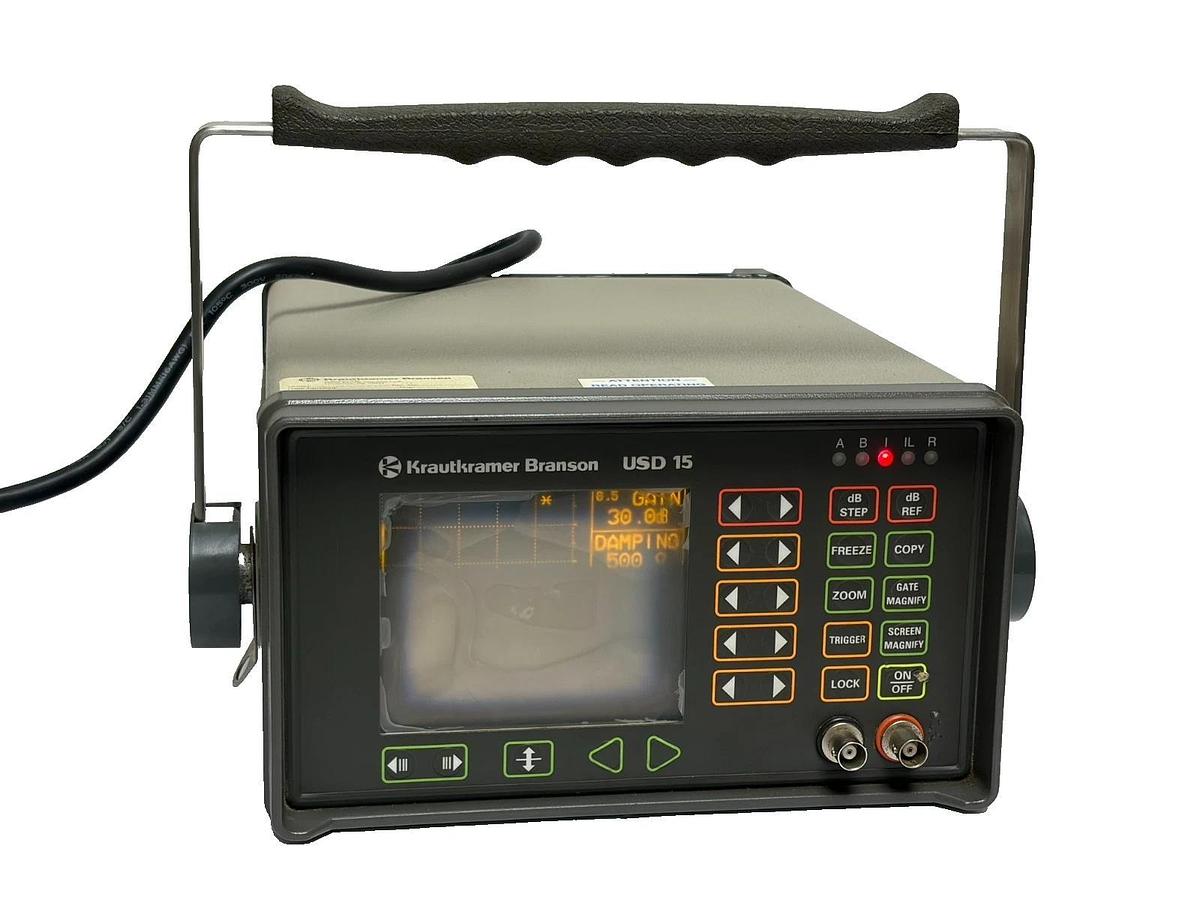 Used Krautkramer Branson USD 15 Ultrasonic Flaw Detector Model USD-15 Working Unit