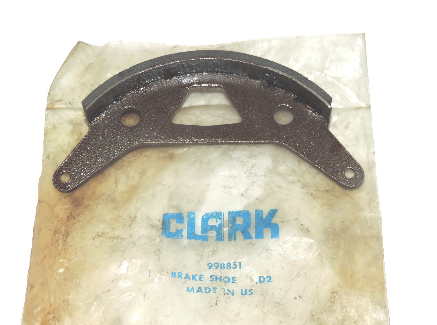 Used NEW CLARK 998851 BRAKE SHOE D2