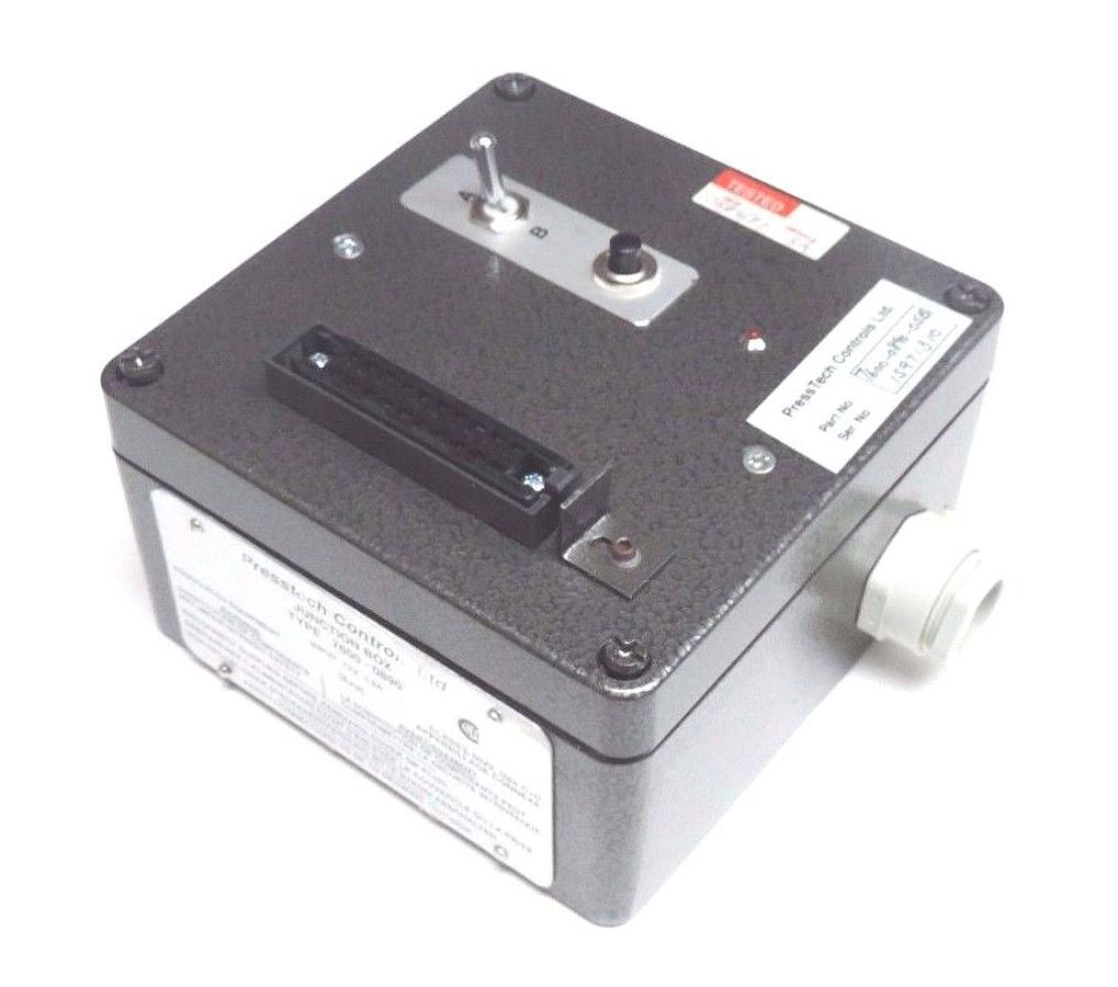Used NEW PRESSTECH CONTROLS LTD 7600-0890-05B CONTROLLER W/ 7600-0890 JUNCTION BOX