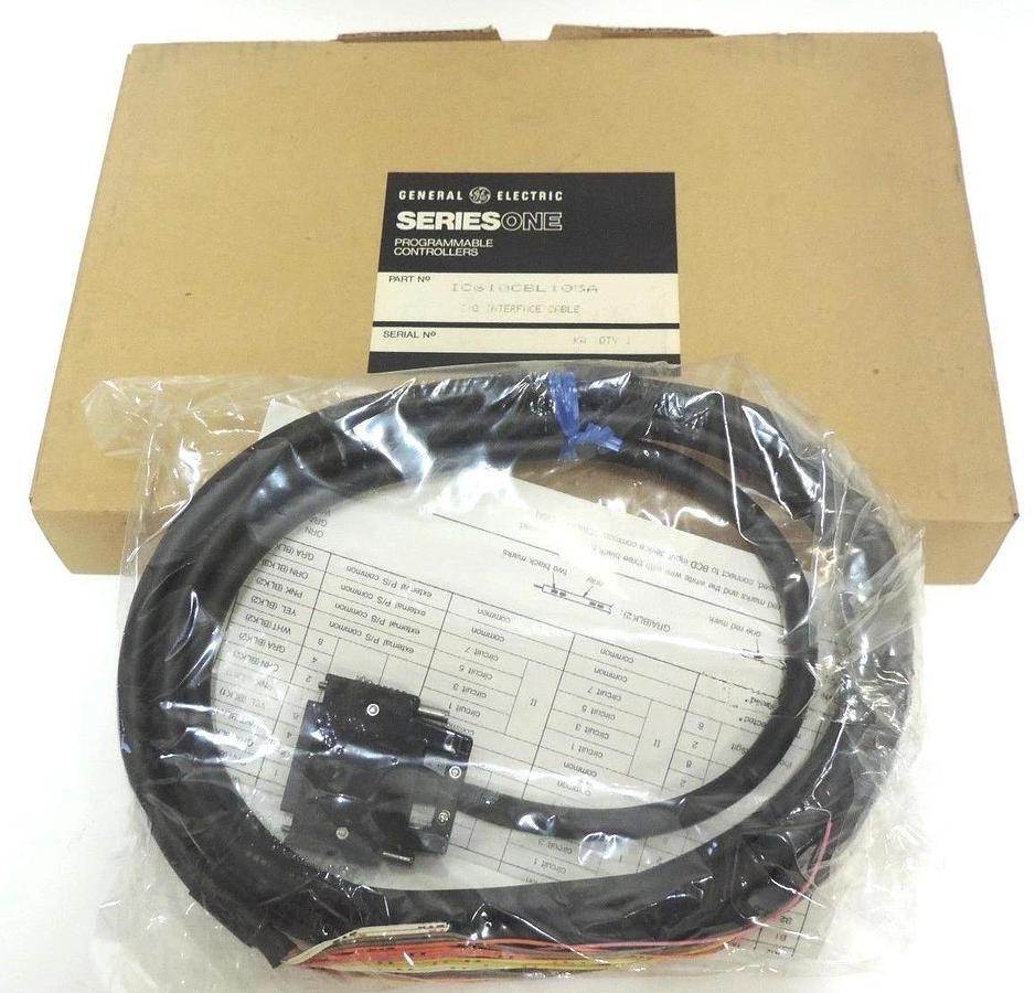 Used NIB GE FANUC IC610CBL105A I/O INTERFACE CABLE