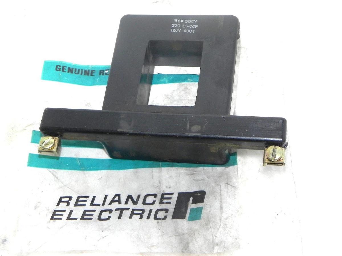 Used RELIANCE ELECTRIC 320 L1-CCF COIL 7B09B-1G, 110V 50CY, 120V 60CY
