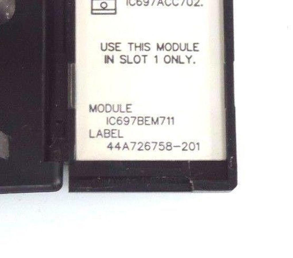 Used GE FANUC IC697BEM711G BUS RECEIVER MODULE IC697BEM711 W/ IC697ACC702A PLUG