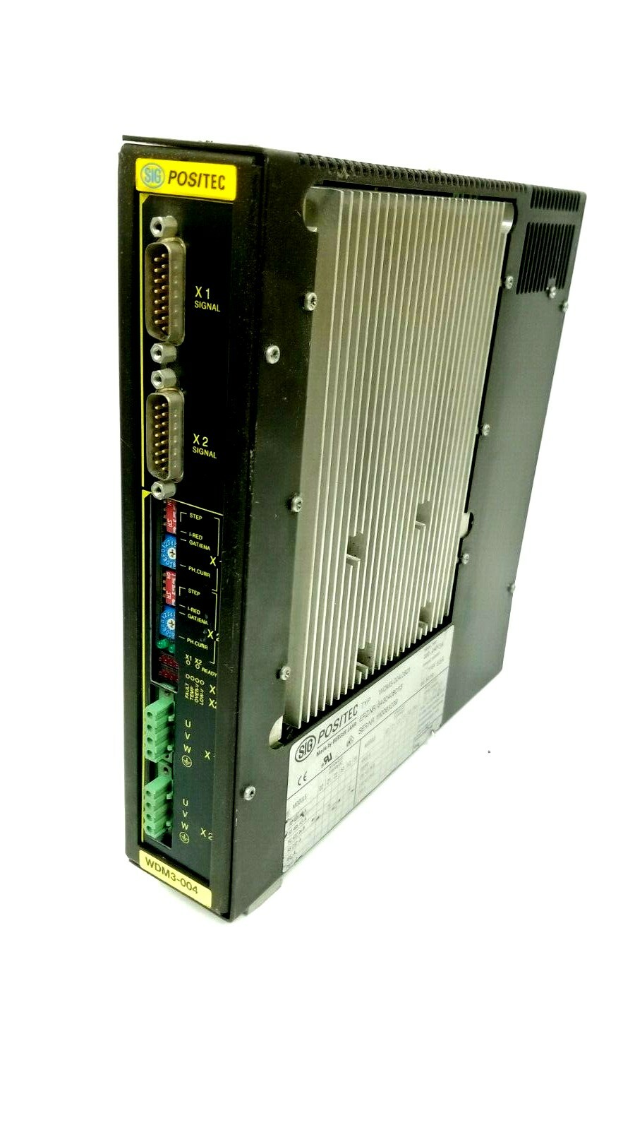 Used SIG POSITEC BERGER LAHR WDM3-004.0801 REV. 09 SERVO DRIVE WDM30040801