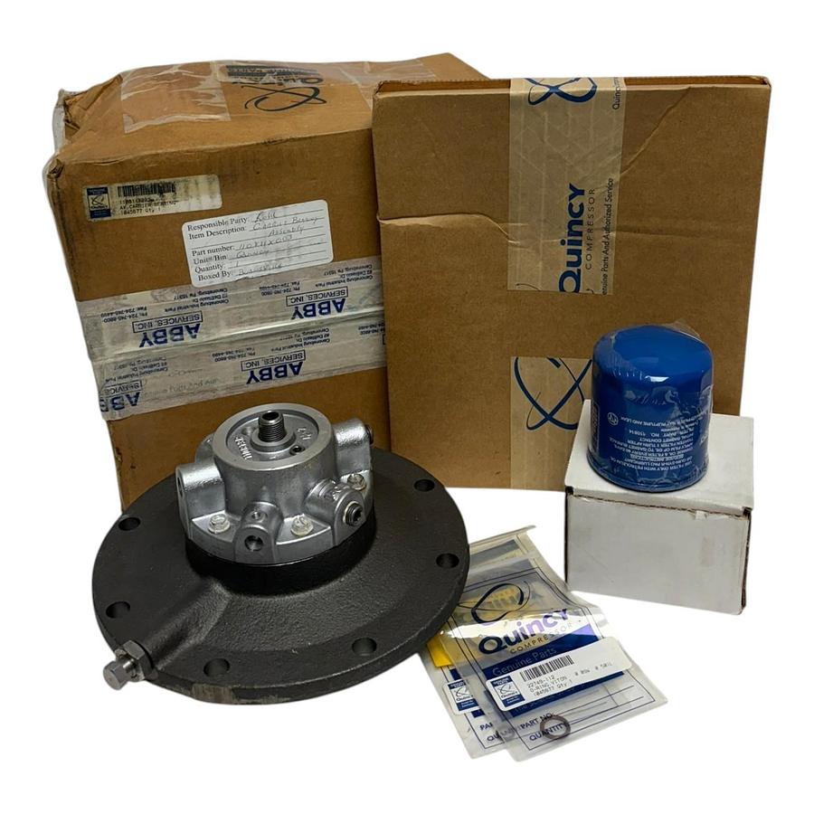Used Quincy Compressor 110811X003 Bearing Carrier Assembly Kit O-Rings Filter New