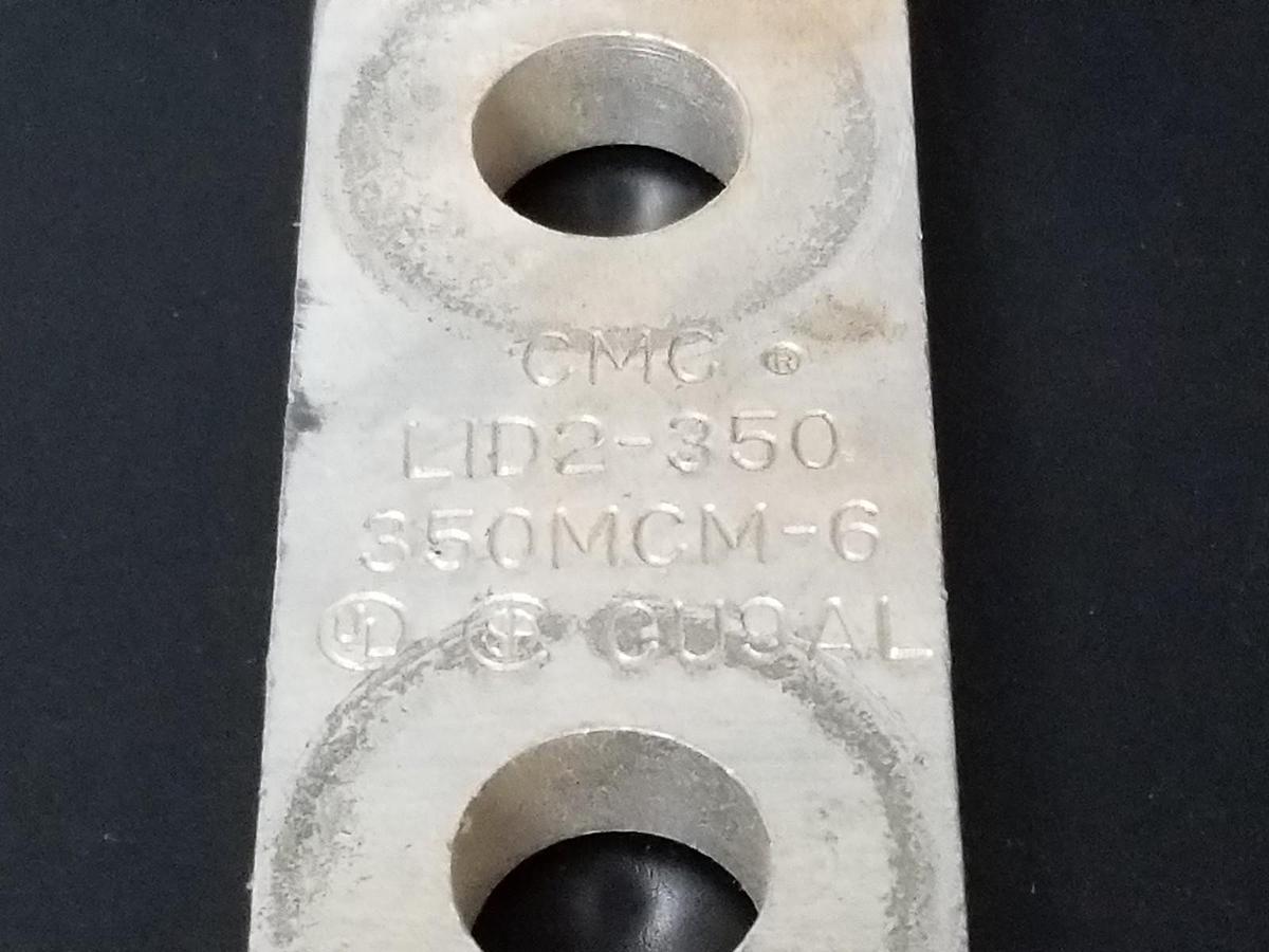 Used CMC CLEVELAND MOTION CONTROL LID2-350 TERMINAL LUG 350MCM-6, CU9AL