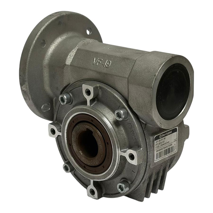 Used Bonfiglioli VF 49 P1 36 P71 B14 B3 Worm Gearbox Reducer 200680249 New Surplus