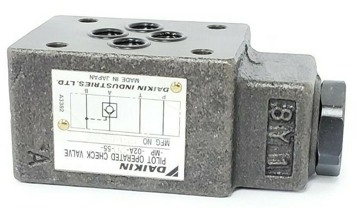 NEW DAIKIN MFG. NO. 55M9527 PILOT OPERATED CHECK VALVE MP-02A-20-55