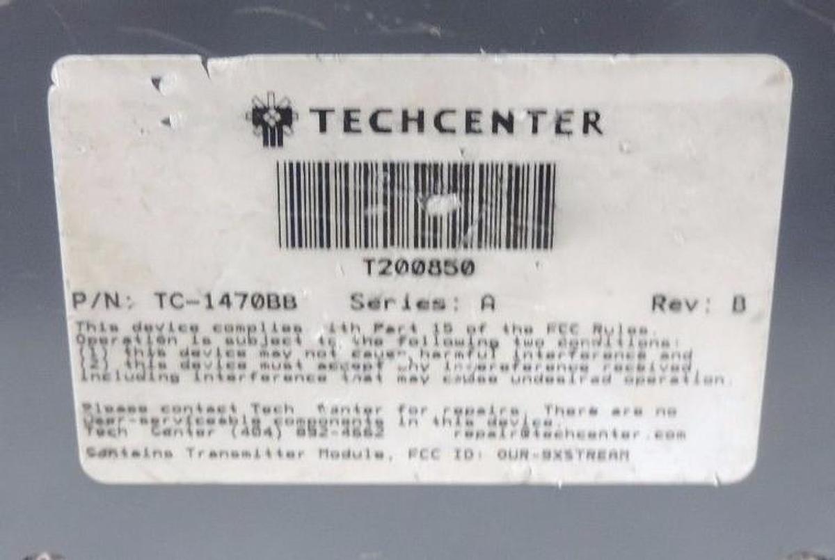 Used INTERMEC SCANIMAGE 1470B00C BARCODE SCANNER W/ XSTREAM-PKG RADIO MODEM