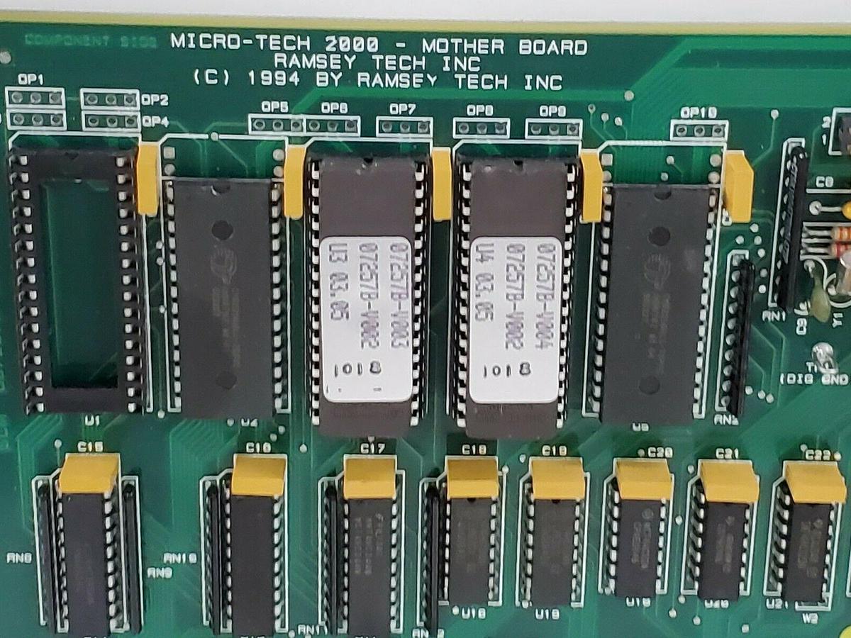Used NEW RAMSEY / MICRO-TECH 2000 D07257B-E001 REV. S MOTHERBOARD C072757-E003 REV. G