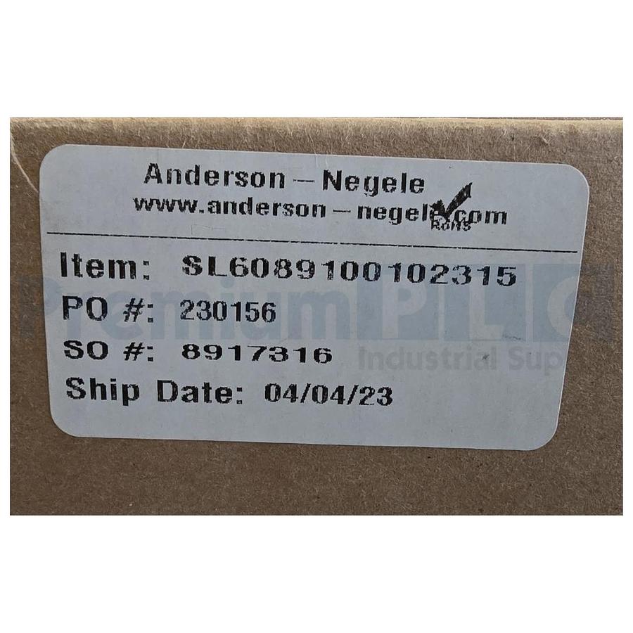 Used NEW ANDERSON-NEGELE SL6089100102315 SL HYDROSTATIC LEVEL TRANSMITTER 0-231.5"WC