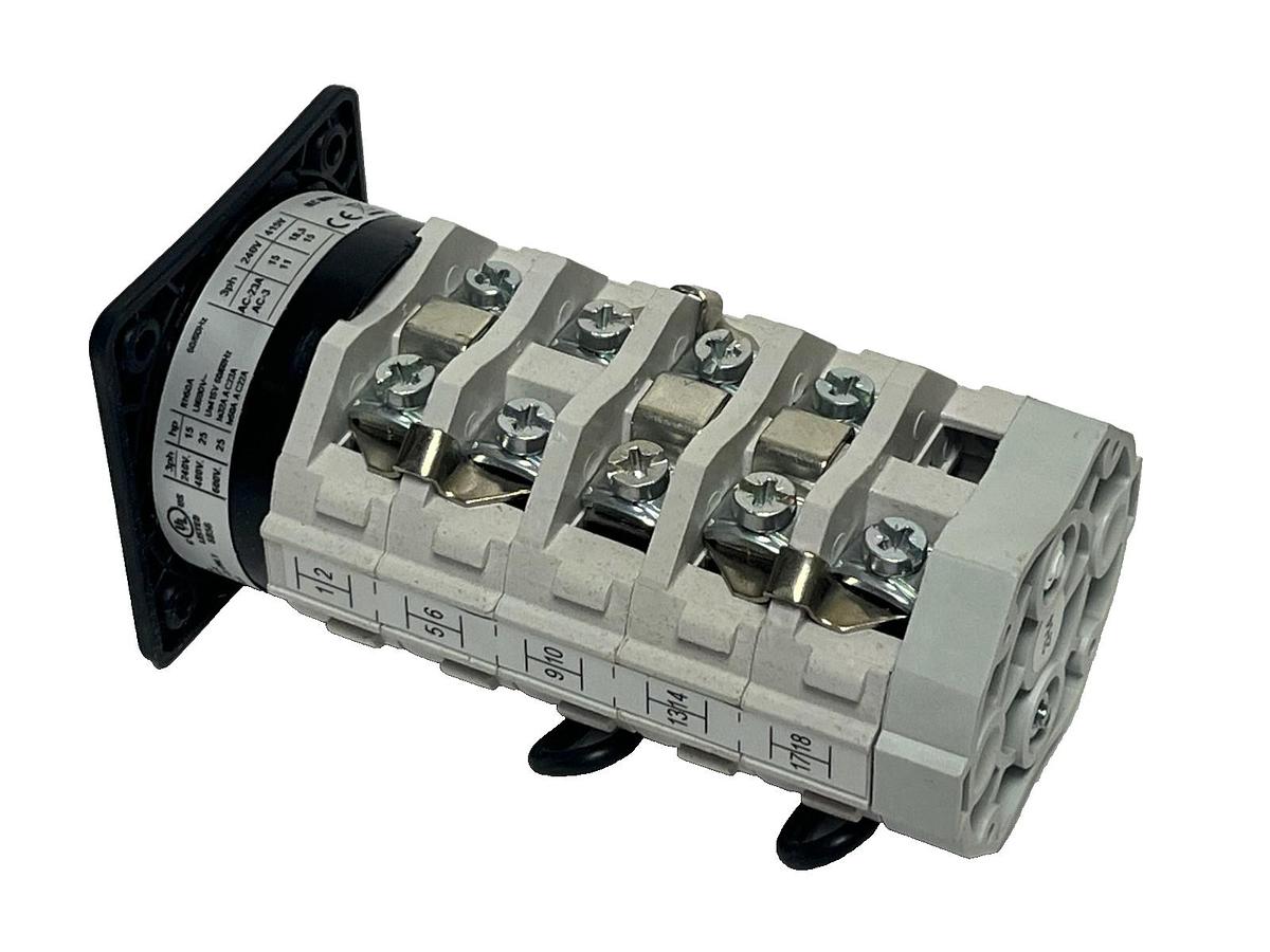 Used Electroswitch KW40-906A1-2 | KW40 Cam-Actuated Rotary Switch | 40A 600VAC