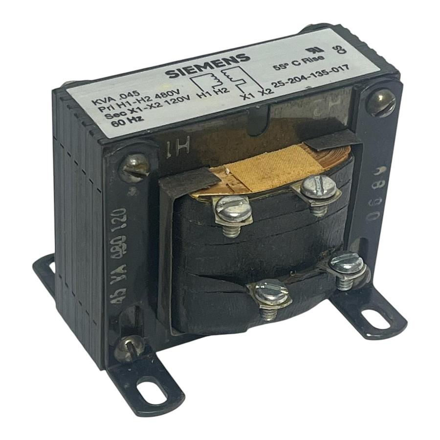 Used Siemens 25-204-135-017 Industrial Control Transformer 600V Primary