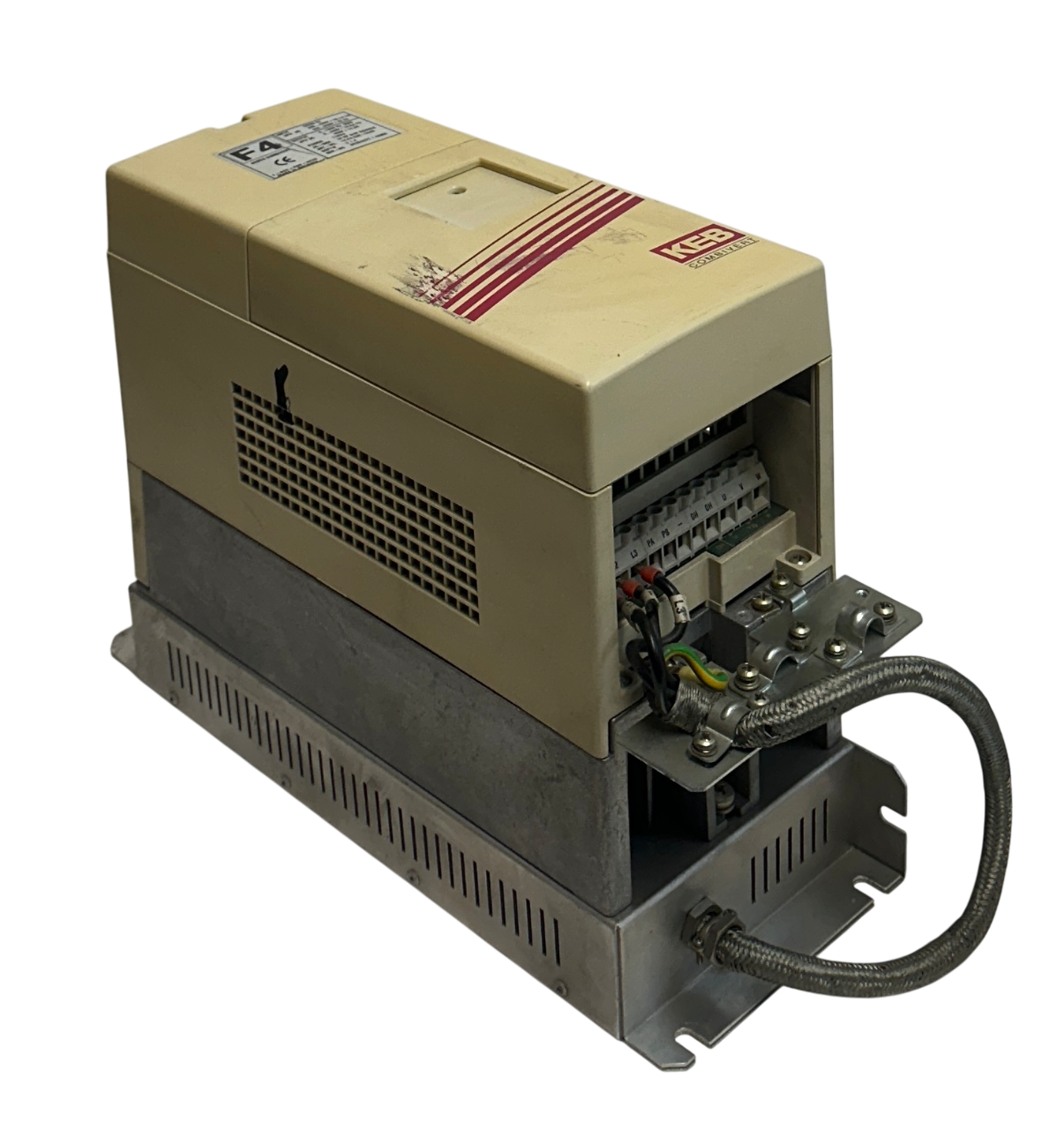 Used KEB 14.F4.C3E-3440 / 14F4C3E3440 KEBCO F4 COMBIVERT AC DRIVE 10HP 2/4P REPAIRED