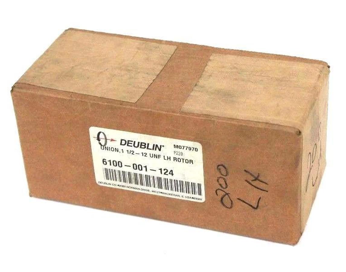 Used FACTORY SEALED DEUBLIN 6100-001-124 UNION, 1 1/2-12 UNF LH ROTOR 6100001124