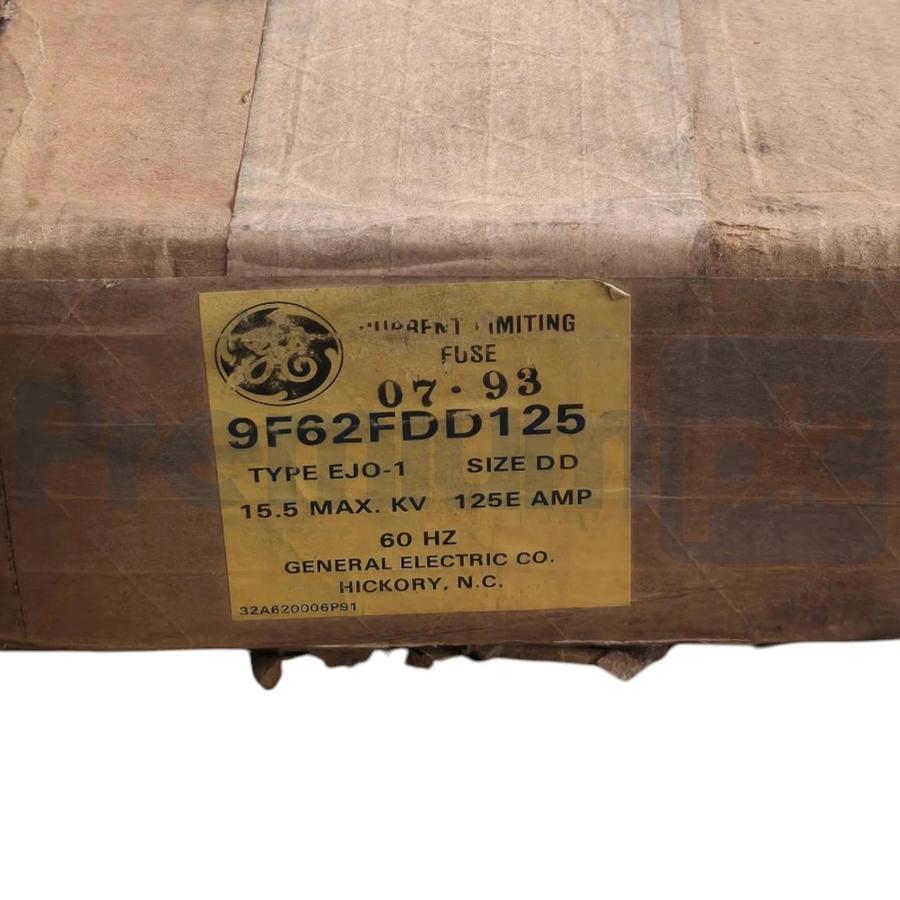 GE 9F62FDD125 9F62FDD125 Current Limiting Fuse Type EJO-1 Size DD 15.5kV 125A