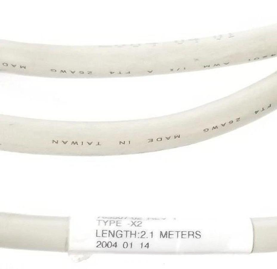 Used LOT OF 2 NATIONAL INSTRUMENTS 763507-02 CABLES, REV 1, TYPE X2, 2.1M