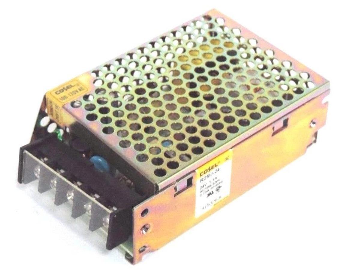 Used NIB COSEL R25U-24 POWER SUPPLY R25U24, R/RR SERIES R/RR25