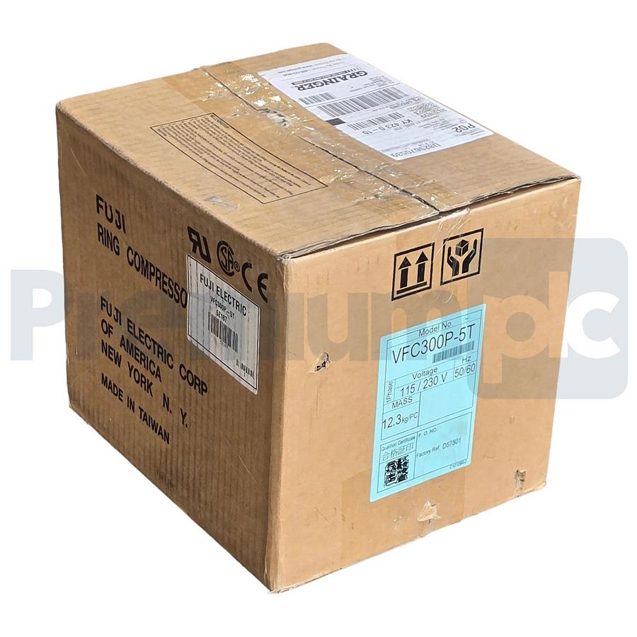 Fuji Electric VFC300P-5T Regenerative Blower 1/2 HP 115/230V 1PH 56CFM 5Z187 NEW