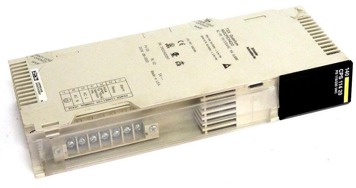 Used SCHNEIDER AUTOMATION 140CPS11420 TSX QUANTUM POWER SUPPLY MODULE