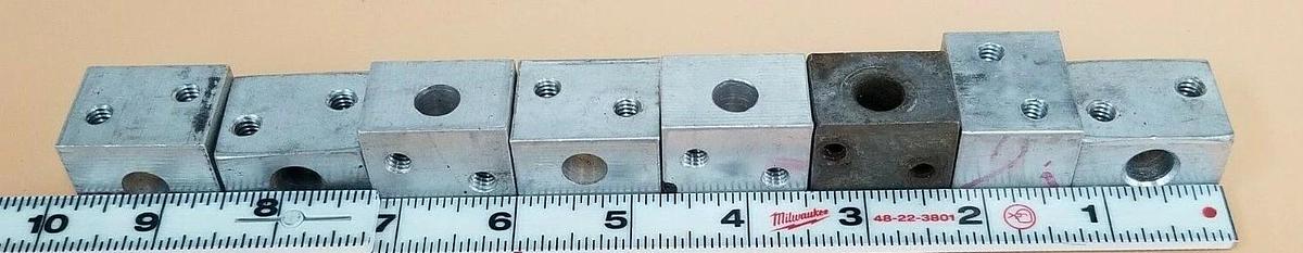 Used LOT OF 8 GENERIC 2CP0300069S ALUMINUM PLATE ROCKS