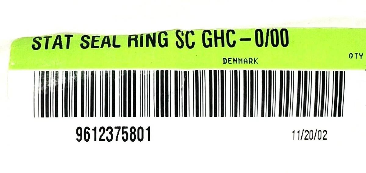 Used NEW ALFA LAVAL 9612375801 STAT SEAL RING SC GHC-0/00