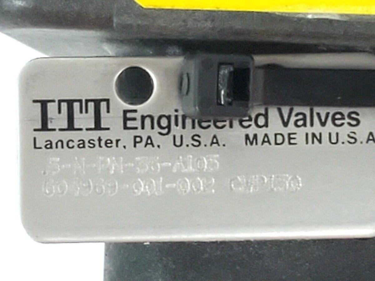 Used ITT .5-N-PN-36-A105 ADVANTAGE ACTUATOR 1/2" 90PSI W/ 303-1138 DIAPHRAGM VALVE