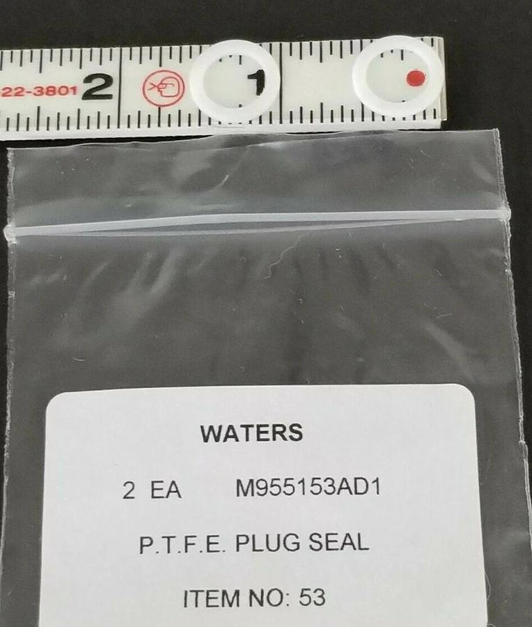 Used LOT OF 2 WATERS M955153AD1 P.T.F.E PLUG SEALS