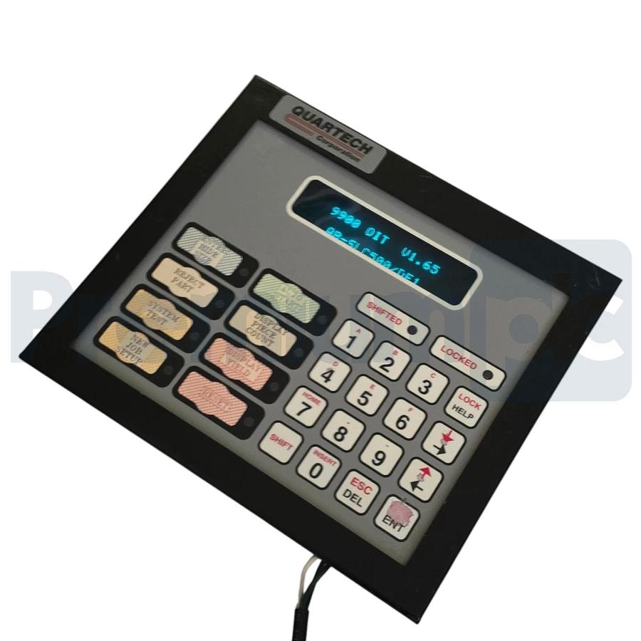 Used Quartech 9900-AC-AB-3 v1.65 HMI Control Panel for SLC 500 DF1 32K RAM 9900ACAB3