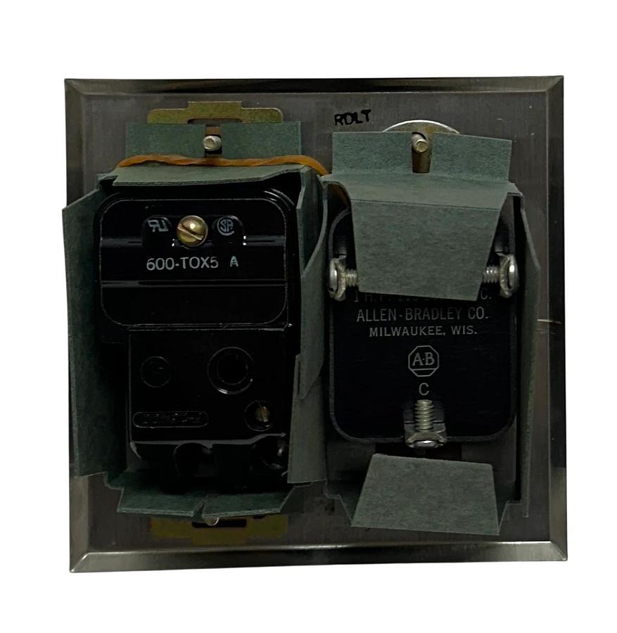 ALLEN BRADLEY 600-TQX9 /A BULLETIN 600 MANUAL STARTING SWITCH 2-POLE 1B NSMP