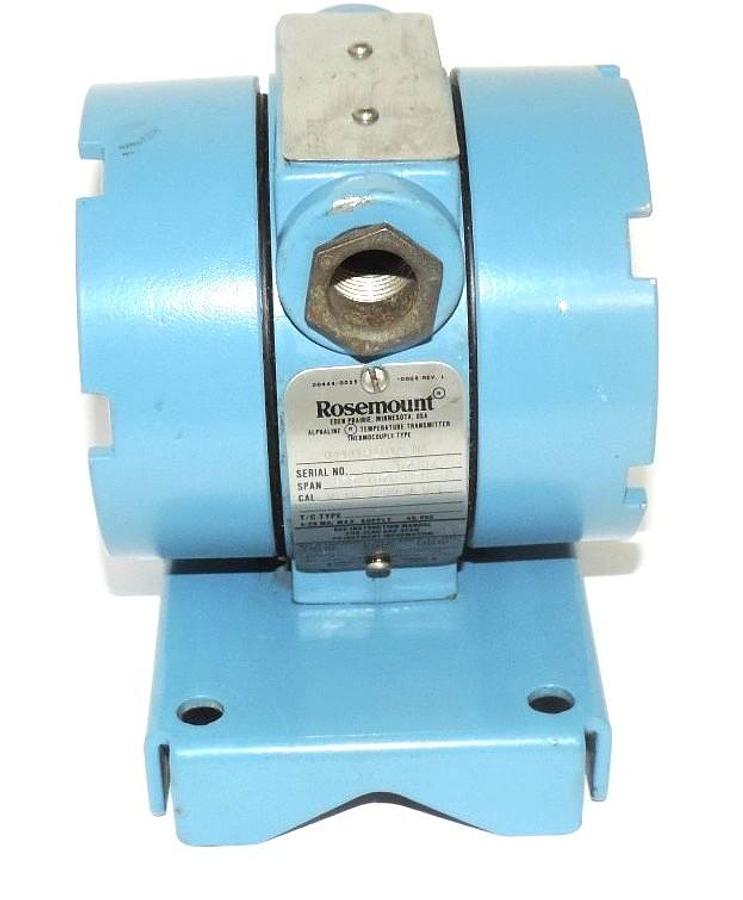 Used ROSEMOUNT 0444TR1U1A2NA ALPHALINE TEMPERATURE TRANSMITTER THERMOCOUPLE TYPE
