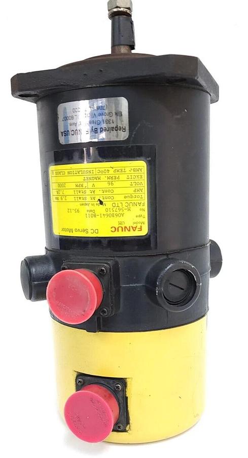 Refurbished REPAIRED FANUC A06B-0641-B011 DC SERVO MOTOR 0M 2000 P/R 96V, 2.9Nm, 7.2A