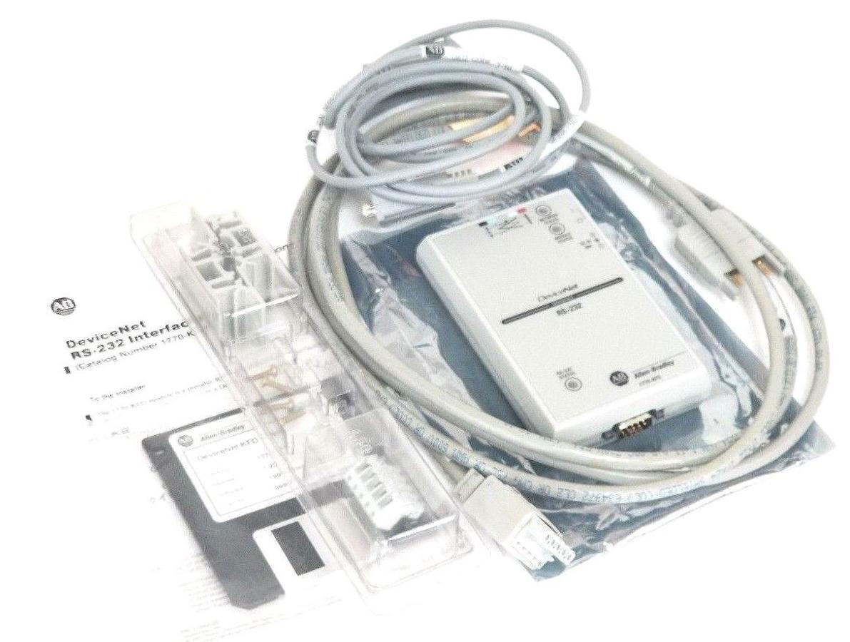 Used NIB ALLEN BRADLEY 1770-KFD SER. A DEVICENET RS232 INTERFACE MODULE 1770KFD/A