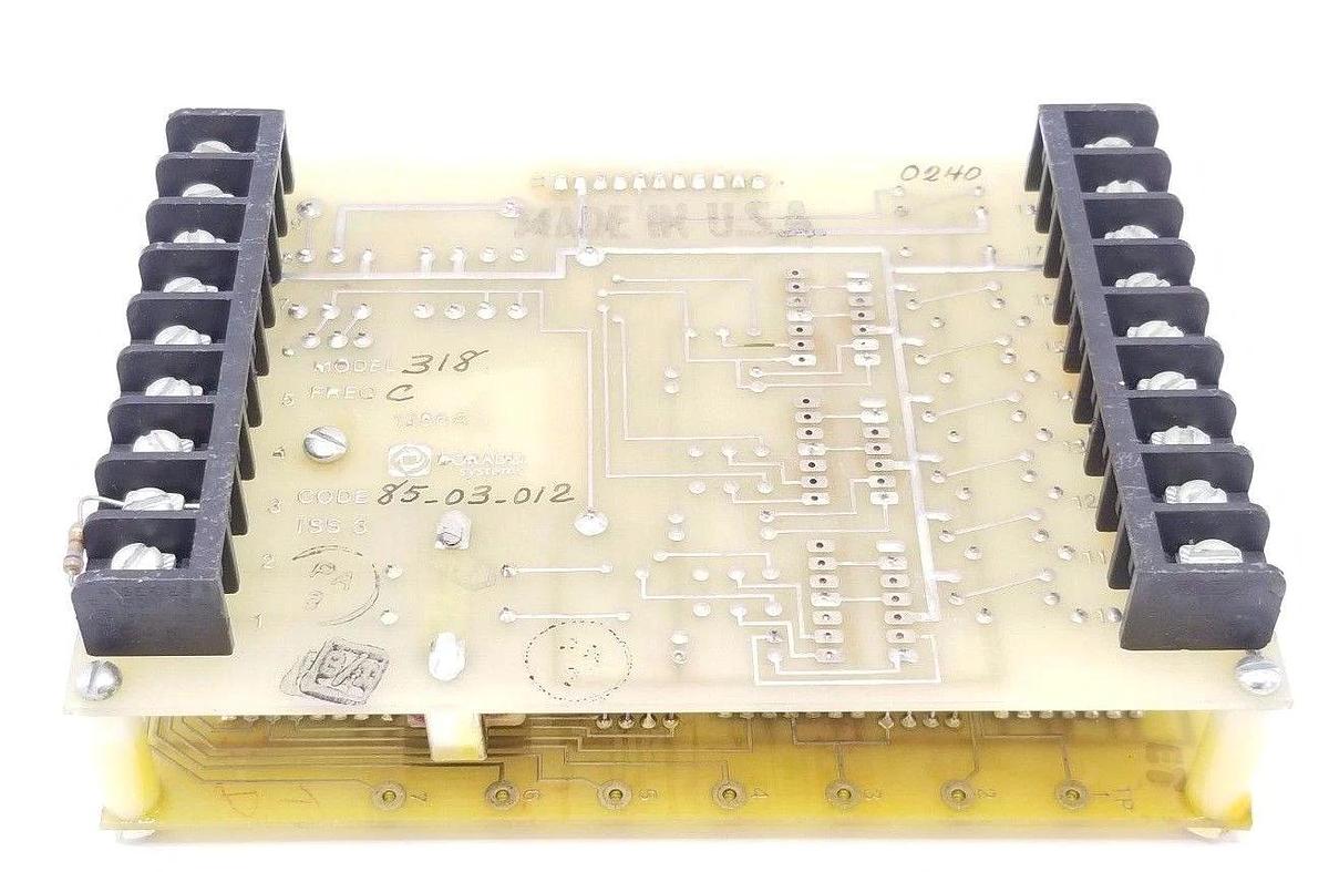 Used DORADO 1286B ISS 3 CONTROL BOARD W/ MODEL 318 FREQ. C, CODE: 85.03.012