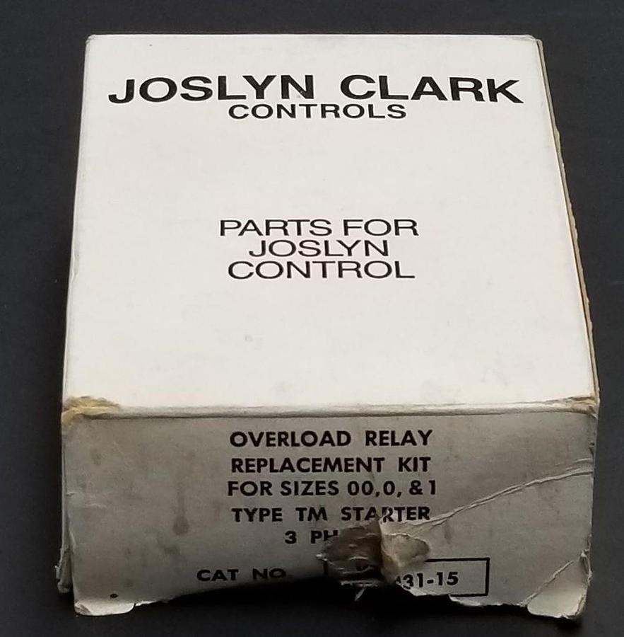 Used NIB JOSLYN CLARK KTM31-15 OVERLOAD RELAY REPLACEMENT KIT KTM3115