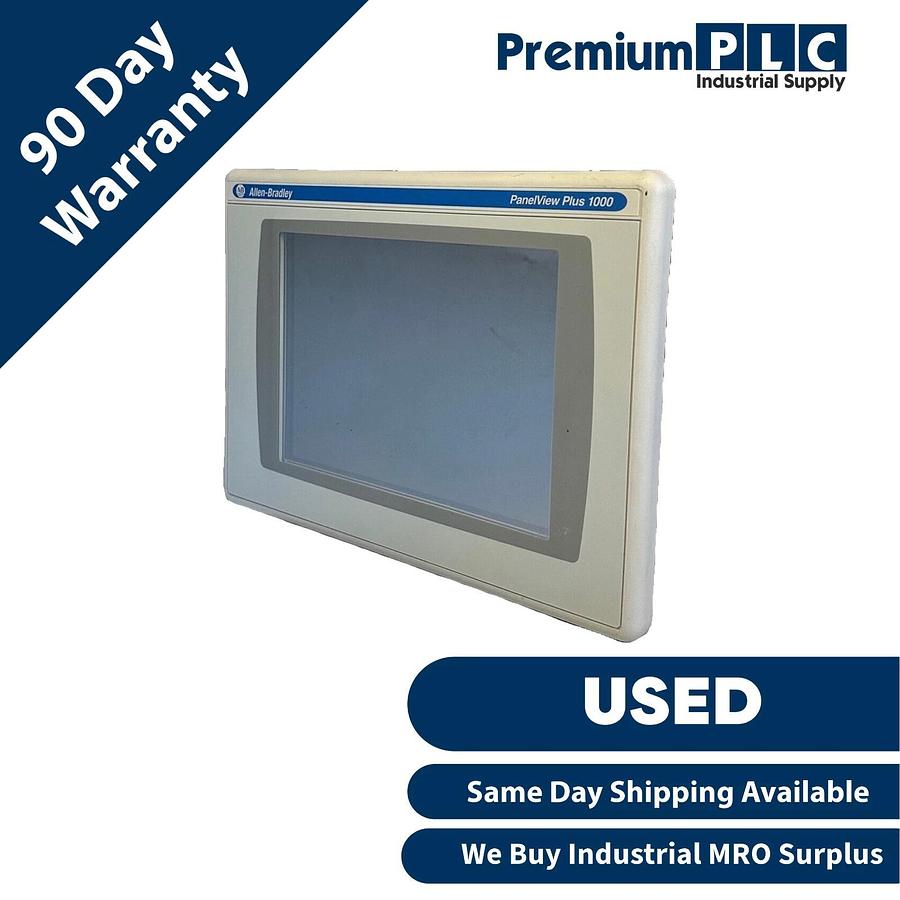 Used ALLEN BRADLEY 2711PC-T10C4D8 /A PanelView Plus 1000 TOUCH ENet 2711P-RDT10C